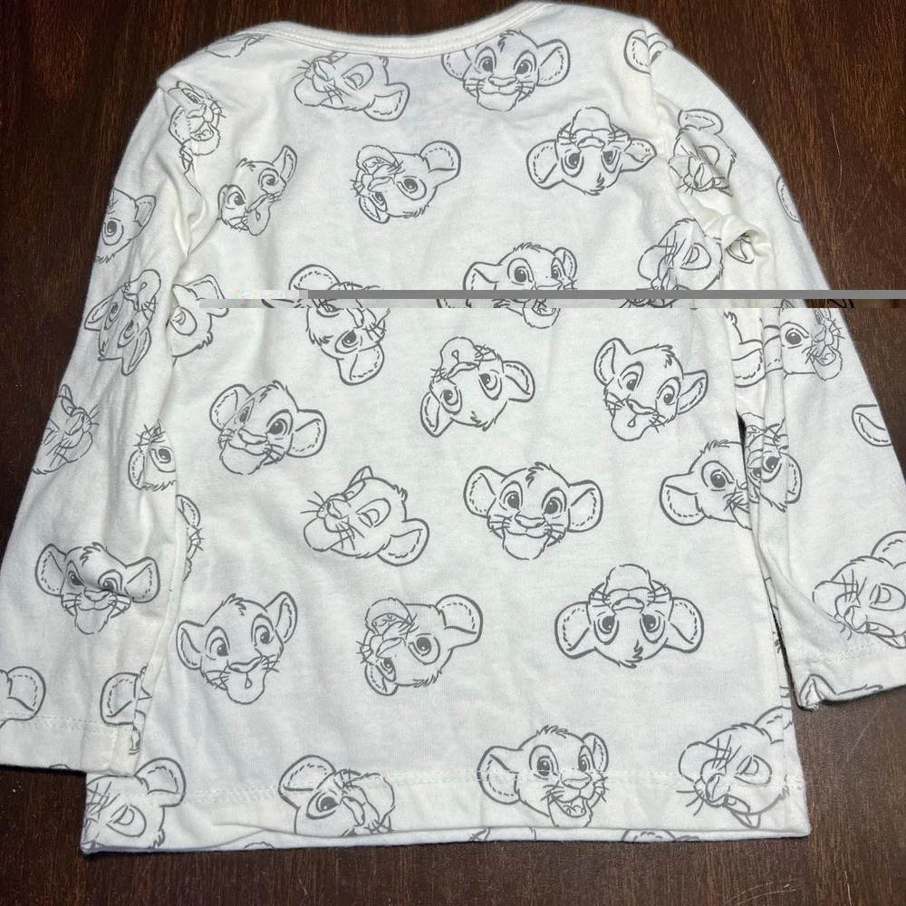 Disney Baby Lion King Simba Corduroy Overalls 2pc Set‎ Green 24M Toddler EUC!!